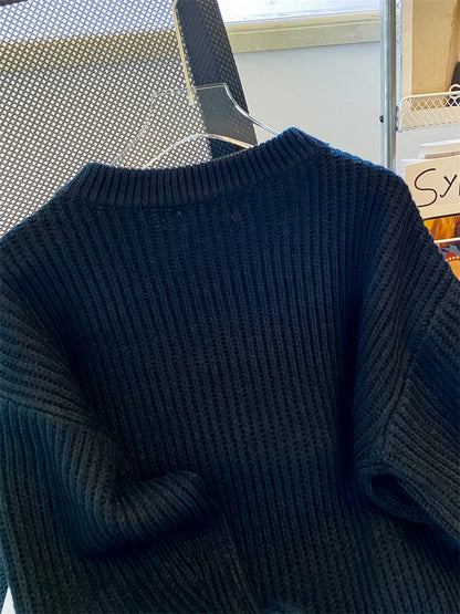 Syiwidii Oversized Sweaters for Women Knit Pullover Spring Autumn Winter Long Sleeve Causal Fashion Elegant Ladies Loose Jumpers