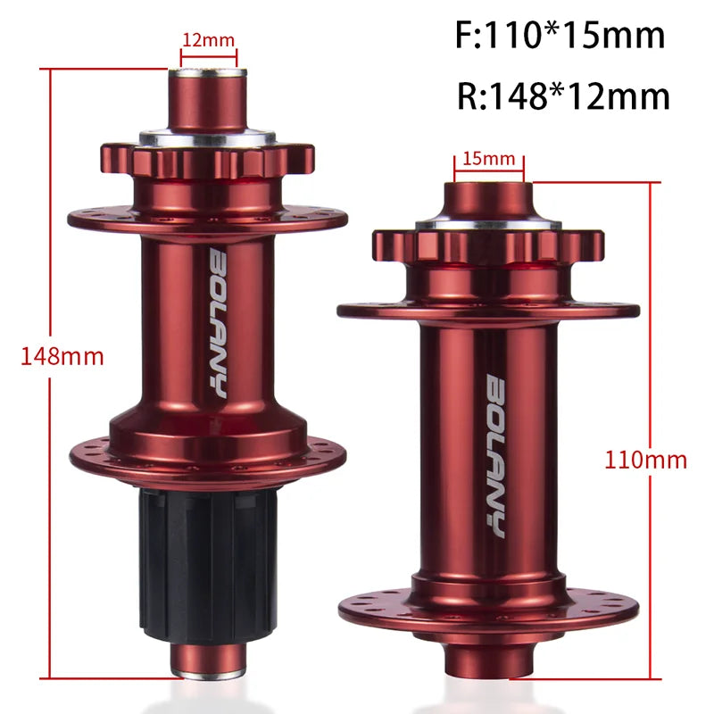 BOLANY Boost Cube Hubs 110x15 148x12 Mountain Bike Hub XD/HG/MS 32 Hole Thru Bicycle Bearing Hubs Bicycle Accessories