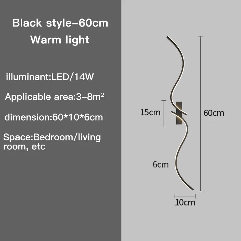 Modern Wall Lamp Letter LED Decorative Lights Nordic Living Room Wall light Corridor Hang Lamp Home Decoration Lighting Fixtures