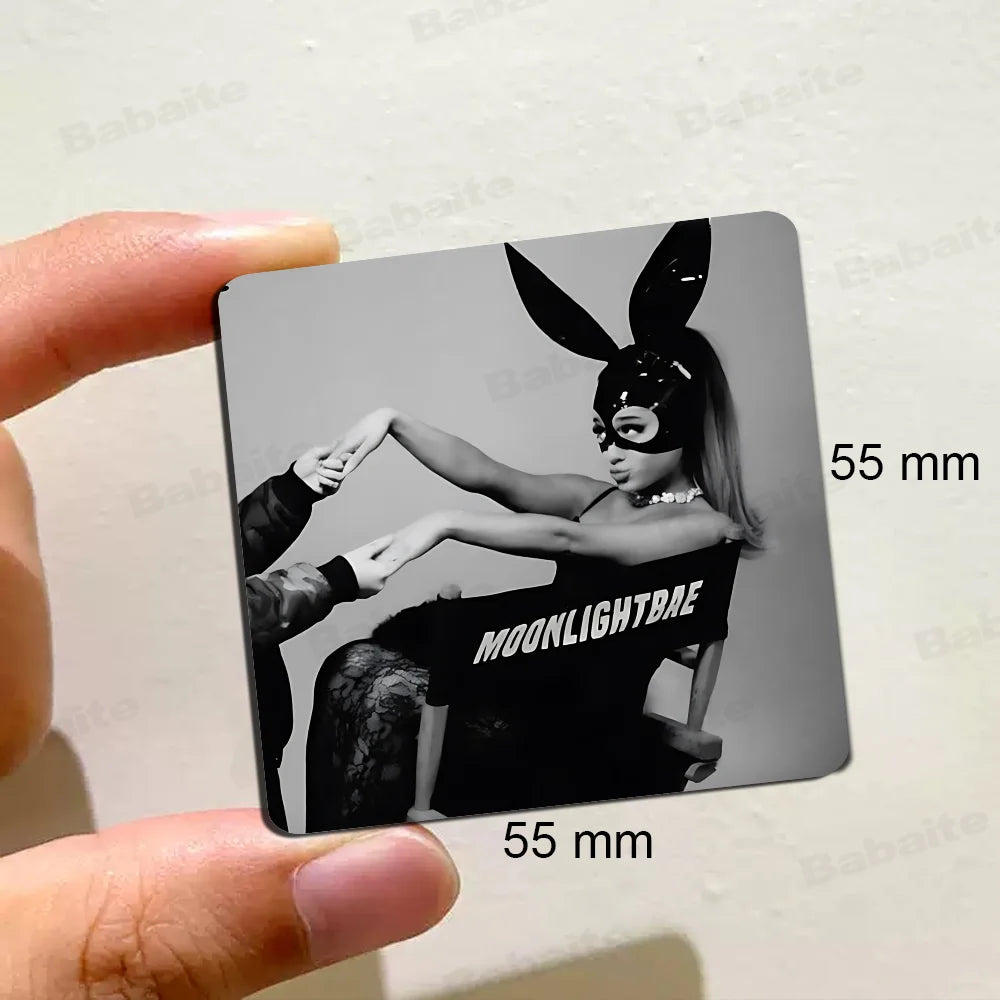 Singer A-Ariana Grande Fridge  Magnet Personalized Fridge Magnet Square Shape Fridge Refrigerator Wall Door Decoration