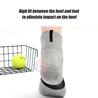 Anti-slip sports socks for men, solid color compression socks for cycling, running, football, basketball, soccer, 1pair