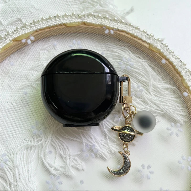 Cute Keyring Case for Lenovo HT38 Protective Cover Wireless Bluetooth Headphone Case for Lenovo HT38 Earbuds Cover