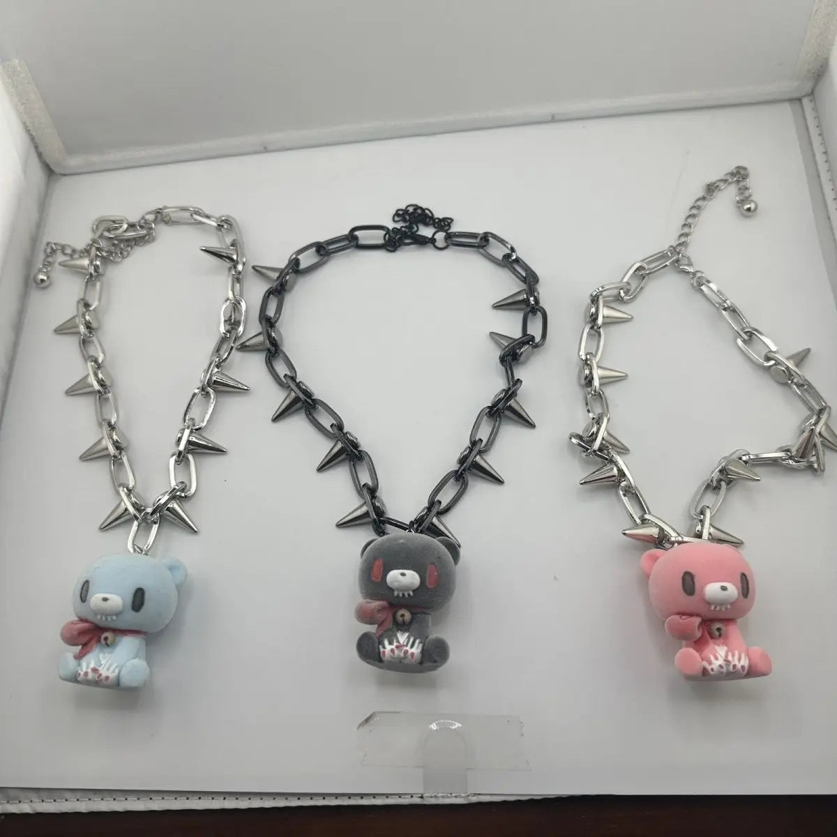 Accessories Series Cute Creative Handmade Melancholic Bear Necklace Fashion Accessories Y2k Style Accessories Children'S Gifts