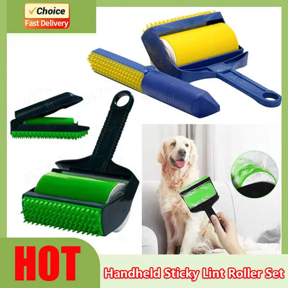 Reusable Sticky Pet Hair Remover Roller for Clothes Furniture Car Seats Washable Lint Roller Stick It Tool Home Car Office Use