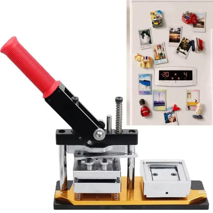 50-80mm DIY Fridge Magnet Maker Machine Rectangular 100Pc Magnet Materials Supply Paper Cutter Photo Refrigerator Sticker Making