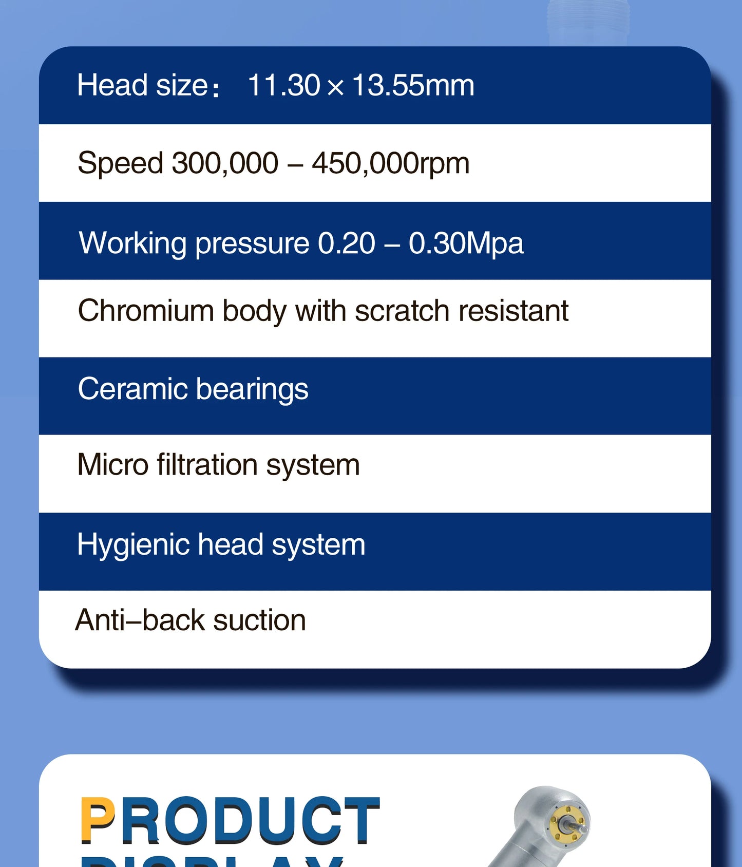 XND Dental 5 SMT LED Light Air Turbine High Speed Handpiece with 5 Water Spray Shadowless 2/4 Holes Teeth Drill Dental Supply