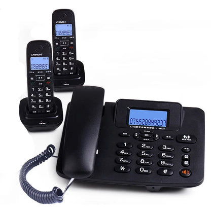 cordless Answering Machine 2.4G Corded Phone Handset  office home hotel Long Range Wireless Telephone 1- 4 handstes table phone