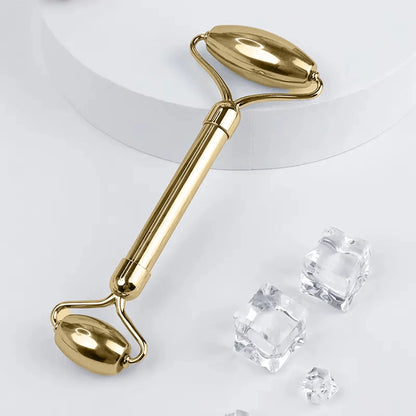 Bronze Facial Roller Massager Lifting Skin Tightening Face Beauty Tool