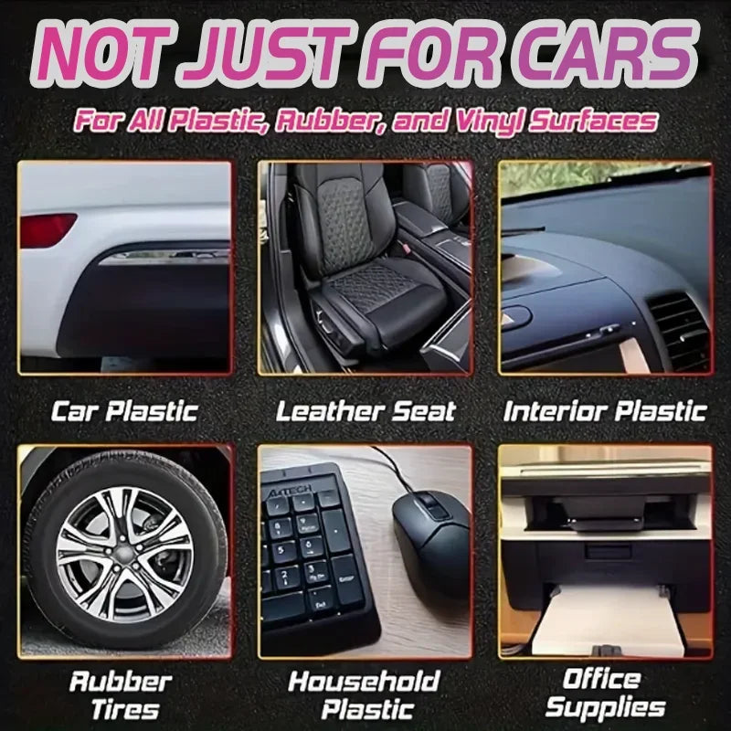 Universal Leather and Plastic Repair Polishing Wax - Automotive interior reconditioning cream for leather/plastic/rubber care