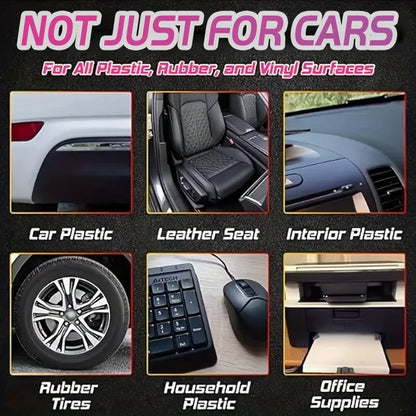 Universal Leather and Plastic Repair Polishing Wax - Automotive interior reconditioning cream for leather/plastic/rubber care