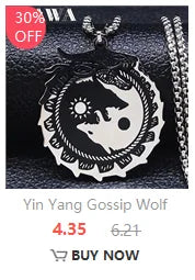 Talisman Protection Luck King Solomon Seal Necklace Stainless Steel Wealth Fortune Wheel Women Men Chain Jewelry salomon N3674