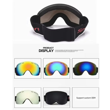 Outdoor Sports Ski Goggles UV Protection Winter Male Female Snow Sports Anti-Fog Eyewear Snowboard Skiing Glasses snow sports