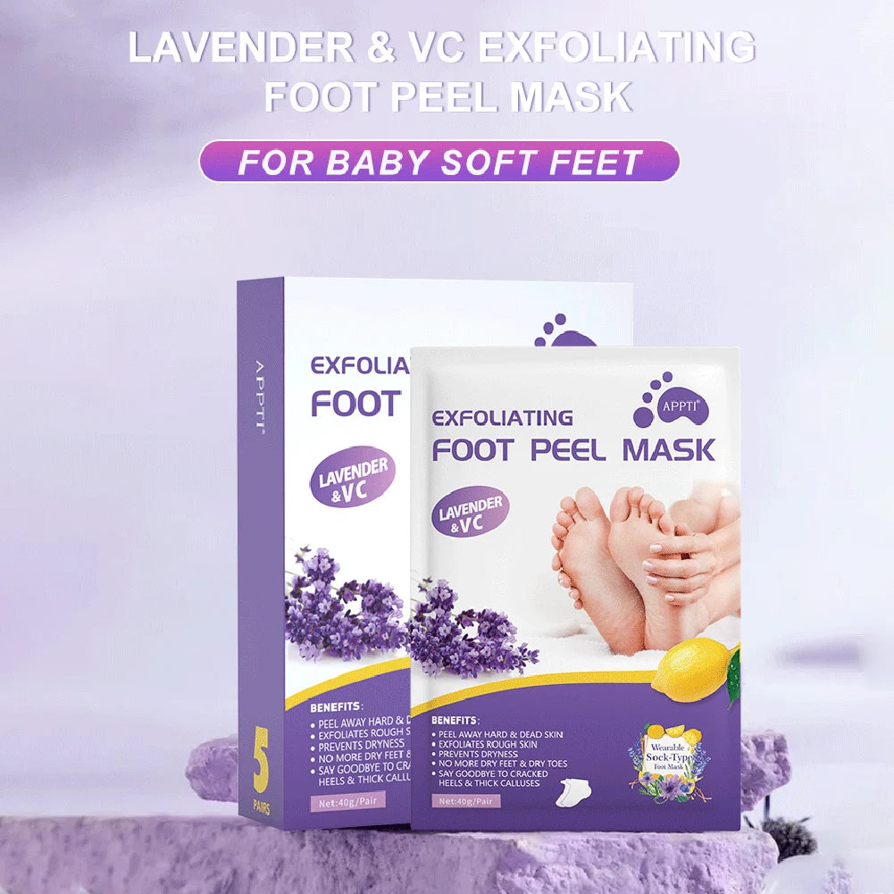 2-10pair Exfoliating Foot Mask Foot Care Tools For Remove Dead Skin Calluses Heel Crack Repair Pedicure Socks Foot Skin Care