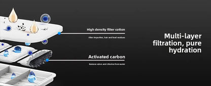 2.8L USB Whale Fountain Dog Pet Water Dispenser Safety Automatic Water Circulation Intelligent Automatic Cat Water Dispenser