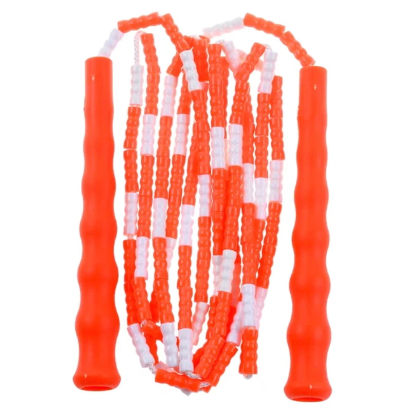 NEVERTOOLATE 2.2m 2.4m 2.6m 3m 3.6m rainbow beaded colorful soft PVC beads kids adult skipping jump rope doubledutch skip