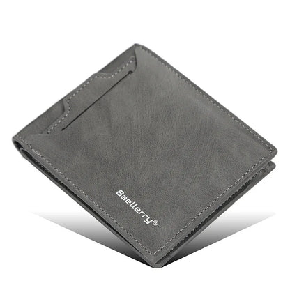 2025 New RFID Blocking Men Short Wallet Man Vintage Leather Wallet Male Handmade Billfold Coin Purse High Quality Business Purse