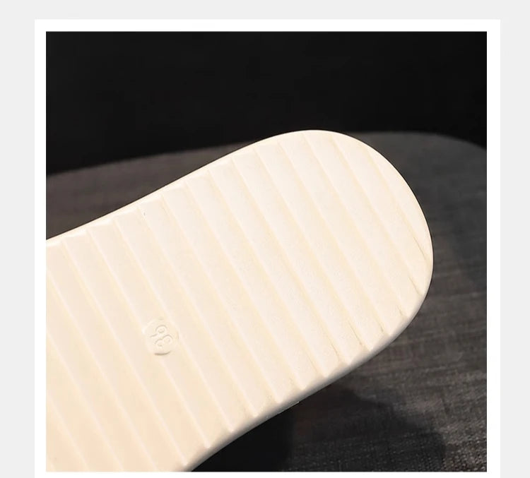 2025 Summer Women Chunky Sandals Leather High Platform Trainers Breathable Casual Slippers Shoes Woman 8.5CM Heels Wedge Sneaker