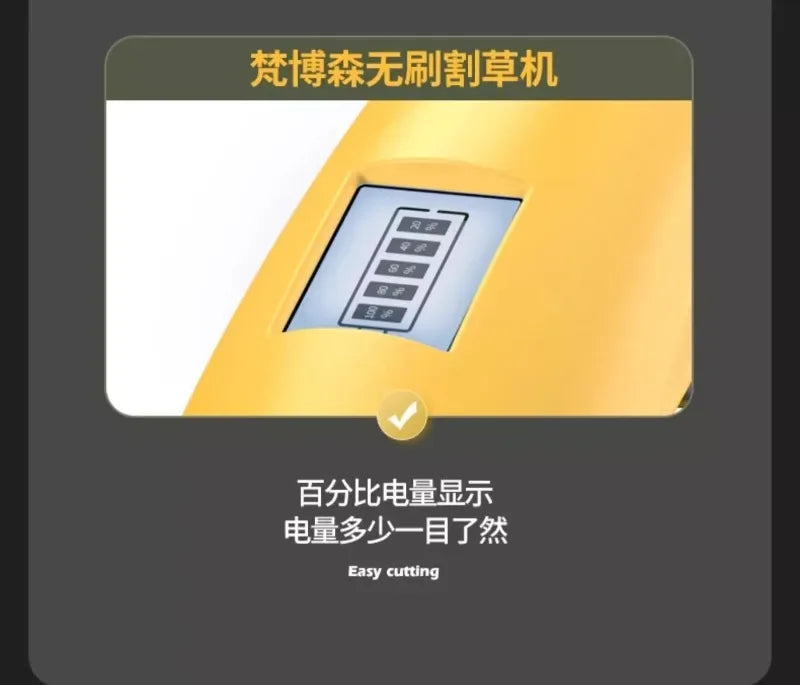 Electric lawn mower Small household lawn Lithium battery rechargeable  mower High power lawn mower