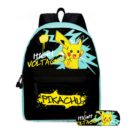 Pokemon Pikachu School Bags Backpacks Anime Kids Bags Kawaii Big Capacity Travel Bag Teenagers Schoolbag Girls Boys Rucksacks