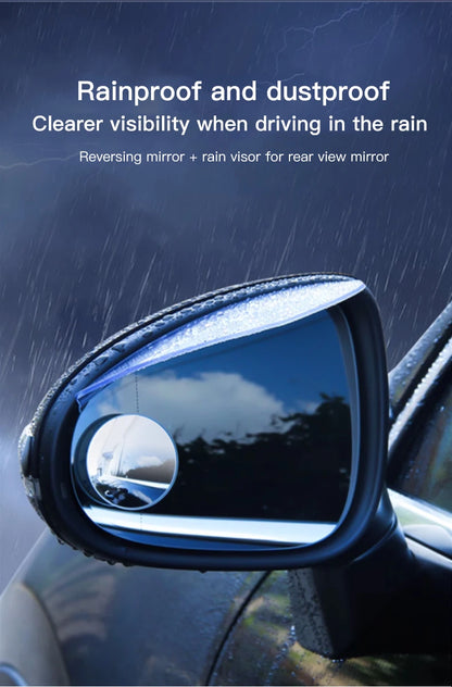 Car Rearview Mirror 360° Small Round Mirror Auto Accessories