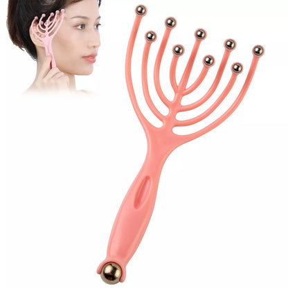 Head Massager Comfortable Stress Relief Tool Scalp Scratcher Portable Neck Massage Tool For Stress Relief Home Relaxation