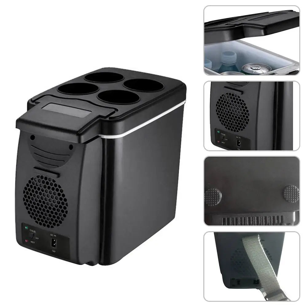 Car Refrigerators 12V 6L Camping Fridge Freezer Portable Heating Cooling Multifunction Mini Refrigeration Car Electronic Devices