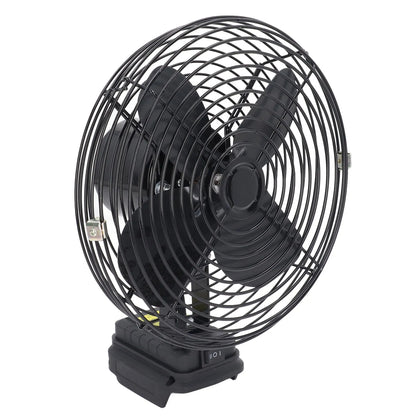 30W 8in Rechargeable Electric Fan Portable 18V Lithium Battery Electric Fan for Camping Shipped Without Battery