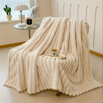 Double Sided Soft Shawl Blanket - Thick Warm Cover Blanket, Air Conditioning Blanket, Office Nap Blanket