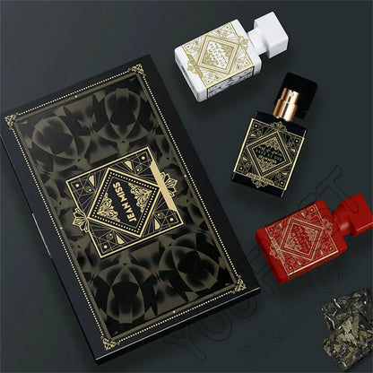Unisex Dubai Perfumes Women 30ml 3Pcs Gift Set Cologne Men Lasting Fragrance Perfumes De Mujer Floral Woody Scent Parfums Homme