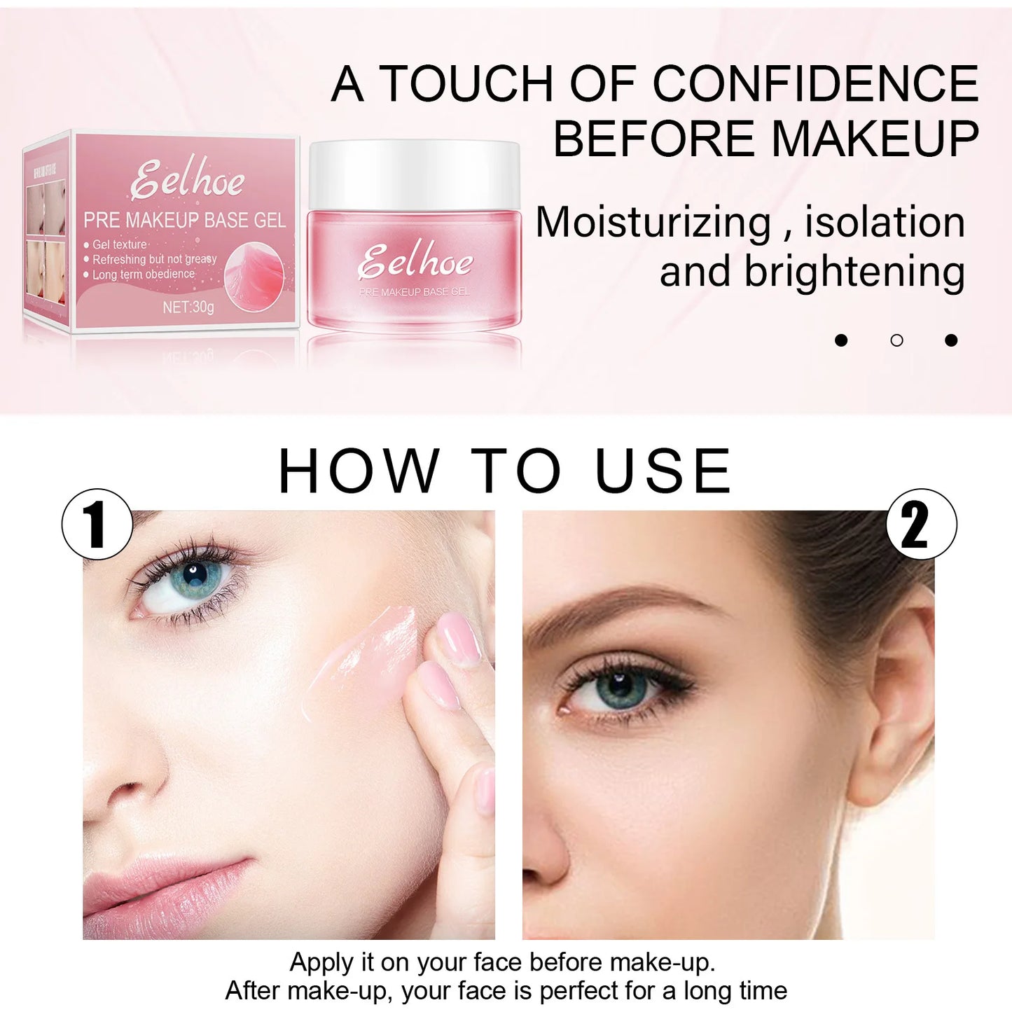 Face Primer Makeup Base gel Invisible concealer moisturizing firm skin isolation cream Long Lasting Waterproof Brighten Cosmetic