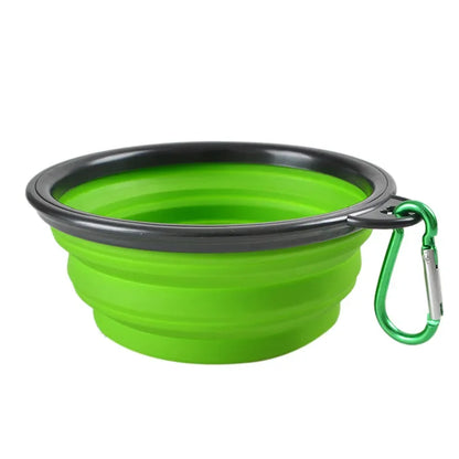 Foldable Portable Travel Feeding Bowls, Eco Friendly Silicone Pet Dog Cat Food and Water Feeder, Food Container Accessories