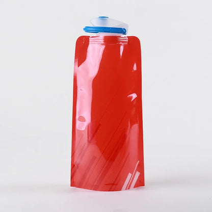 Portable Ultralight Foldable Water Bag 700ml Water Bottle Pouch Outdoor Sport Supplies Hiking Running Soft Flask Water Bottle