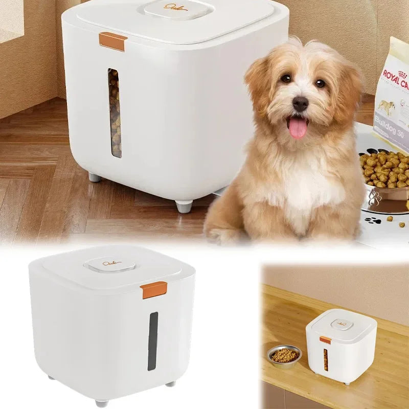 Pet Food Storage Bucket Food Sealed Moisture-proof Cat Food Bucket Locking Lid Pet Food Bucket Large Storage Bucket Cat Food And