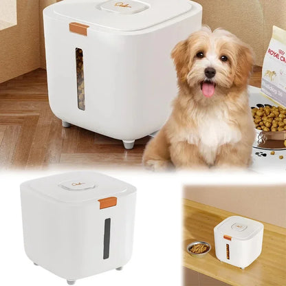 Pet Food Storage Bucket Food Sealed Moisture-proof Cat Food Bucket Locking Lid Pet Food Bucket Large Storage Bucket Cat Food And