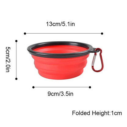 1PC Collapsible Portable Dog Food Bowl, Suitable for Outdoor Drinking Water Travel Supplies Dog Food Bowl