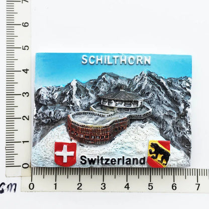 Europe Switzerland 3D Fridge Magnets Tourism Souvenir Refrigerator Magnets Sticker Collection Handicraft Decoration Articles