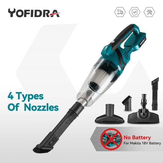 Electric Handheld Wireless Vacuum Cleaner Cordless Vacuum Home Car Dual Use Portable High Power Cleaning For Makita Battery Pin