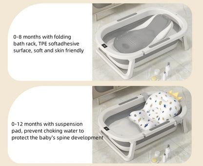 Baby bath tub Warm bath tub Baby foldable toddler sitting and lying Toddler household bathroom items