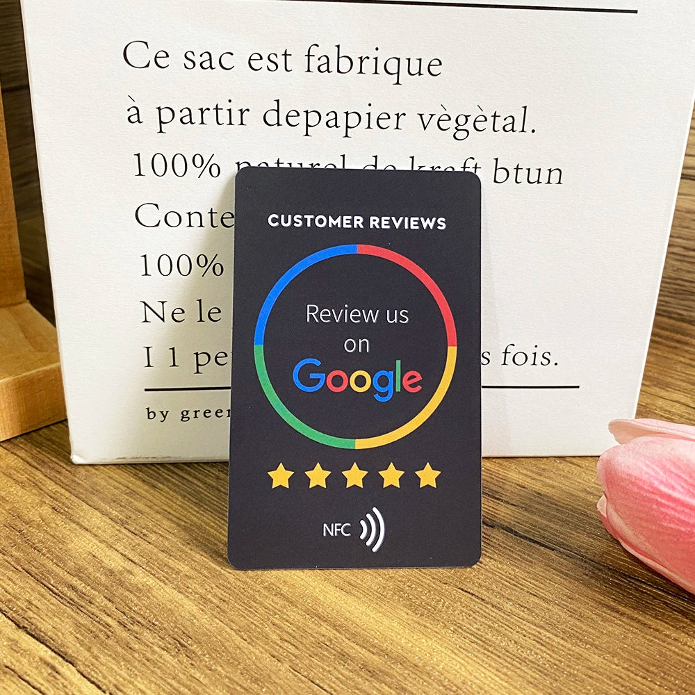 Grow your Business With NFC Google Review Cards Tap and Rate Google Review Cards