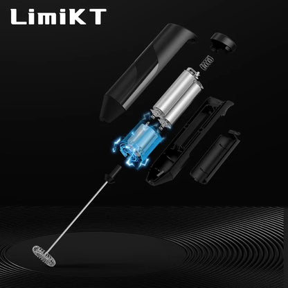LimiKT Electric Milk Frother Ultra-Fast Handheld Beverage Blender for Coffee, Smoothies, Matcha and Coffee Creamer