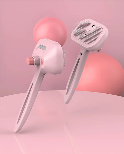 Type-c Rechargeable Pet Spray Disinfection Self-cleaning Comb Pet Massage Comb Steam Brush for Hair Care