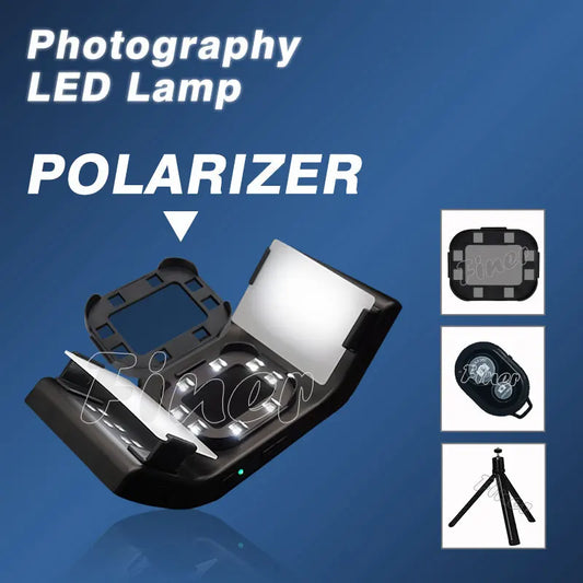 Dental Flash Photography  Light LED Photo Video Flash Light Oral Lamp with Tripod Polarizer Dentist Tool for Dentistry