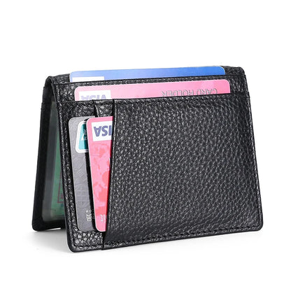 Card Bag Business Wallet Multifunctional Business Card Bag Clip Card Set Multi-Card Bits Driver License Storage Leather Card Bag