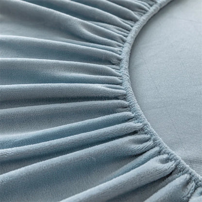 Velvet Thermal Mattress Cover, Plush Fabric Sheets For Winter, Bed Cover, Bed Sheets Set For Single Double King Queen Bed120x200