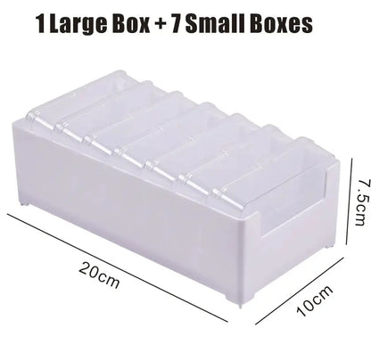 Cable Organizer Storage Box Set Durable Plastic Daily Office Supplies Sundries Charging Cord & Mobile Device Management Storage
