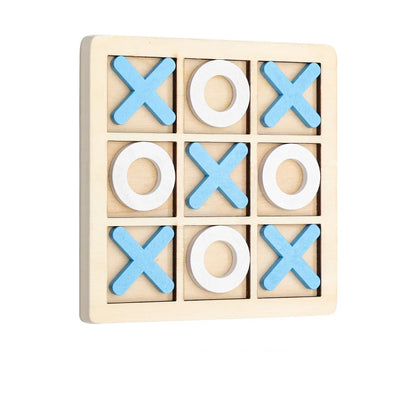 Solid Wooden Tic Tac Toe Board Game - Perfect for Family Fun and Backyard Entertainment!