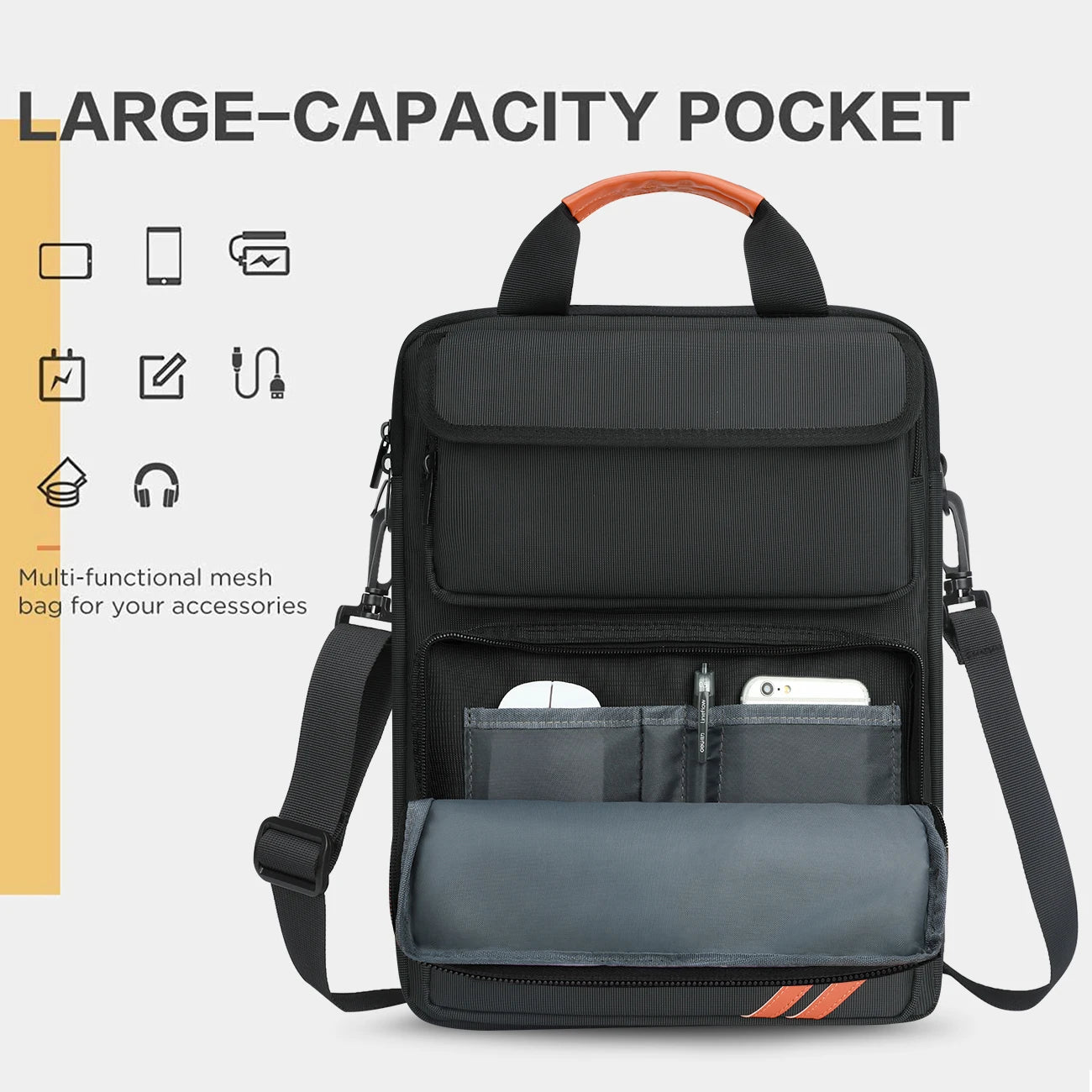 Laptop Sleeve 14 Inch , 13-14.1 inch  Laptop Sleeve Messenger Bag,Laptop Case Briefcase  chromebook  ноутбук