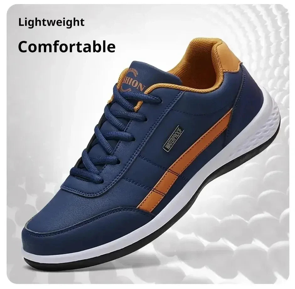 Men's Sneakers Sports Casual Shoes Leather Outdoor Men Walking Shoe Four Seasons Soft Bottom
