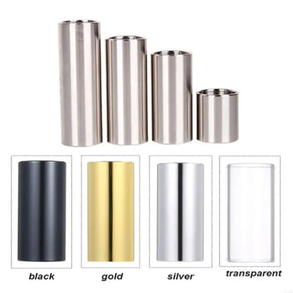 Guitar Slide, Stainless Steel Guitar Bass Slide Cylinder Tube Guitar Tone Bar Accessory Replacement for Bass, Ukulele
