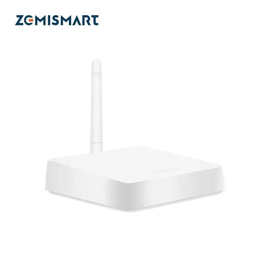 Zemismart Zigbee Hub with Antenna Smart Home Bridge Wired Gateway with Network Cable Work with Tuya Smart Life App